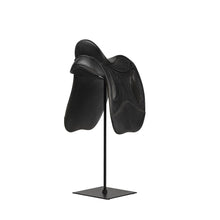 Black Jumping Horse Saddle Sculpture