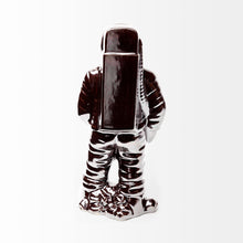 Over The Moon Silverplated Astronaut Sculpture