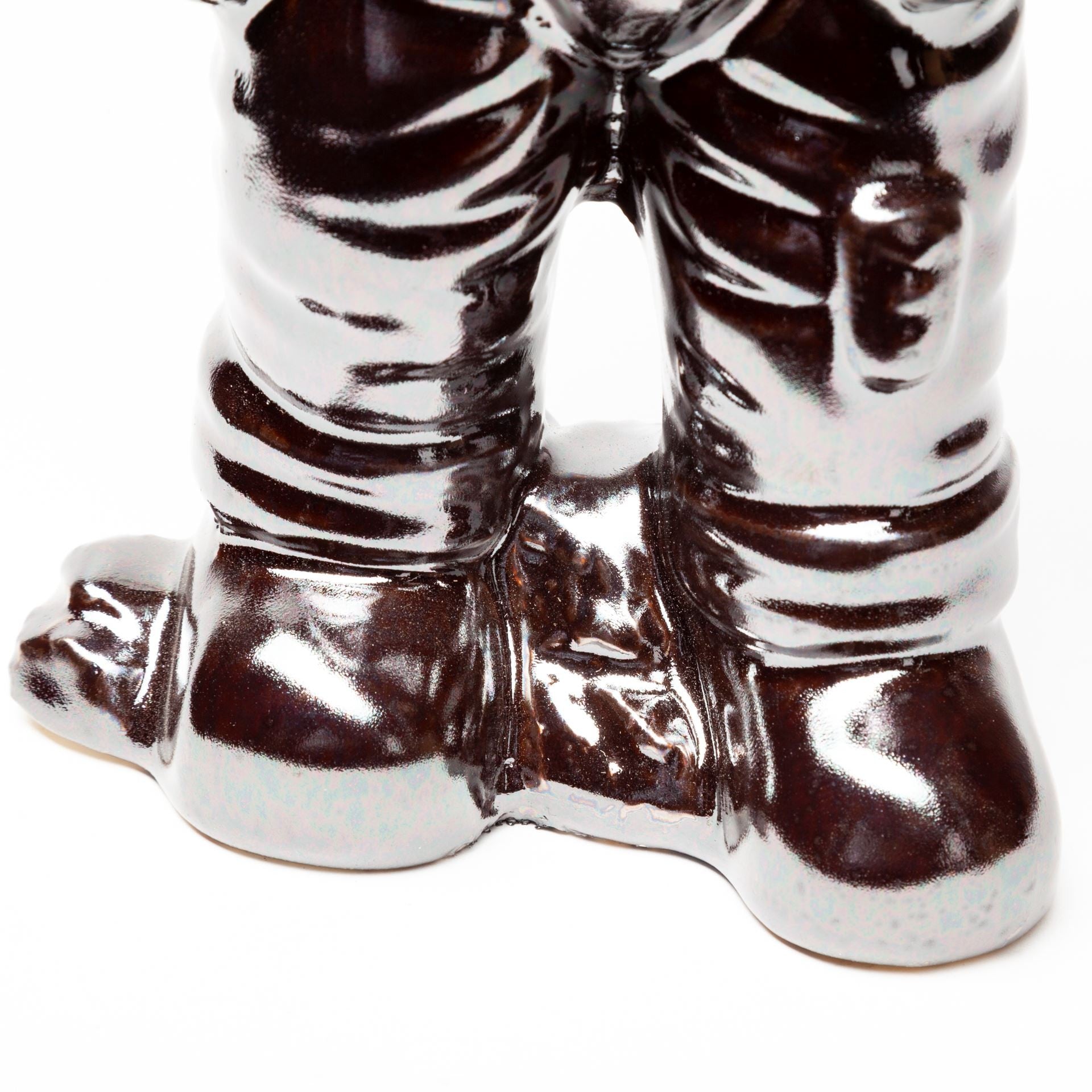 Over The Moon Silverplated Astronaut Sculpture