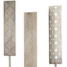 Set Of Three Gold Patterened Decor Pieces