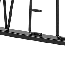 Black Metal Welcome Sign