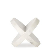 Petite White Marble Circular Sculpture