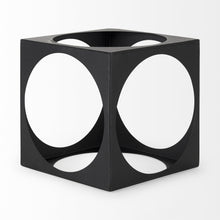 Matte Black Metal Square Sculpture