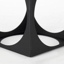 Matte Black Metal Square Sculpture