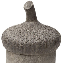 Brown Resin Acorn Shaped Decorative Box