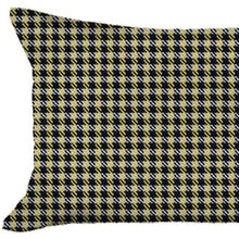 Set Of 2 Yellow Houndstooth Lumbar Pillow Covers
