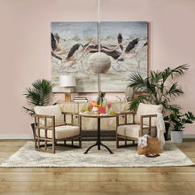 Whitewash Beaded Ball Hanging Light