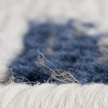 2’ X 10’ Blue And Gray Kilim Pattern Runner Rug