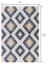 2’ X 10’ Blue And Gray Kilim Pattern Runner Rug