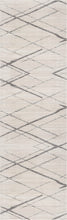 Gray Modern Abstract Pattern Runner Rug - 2’ x 10’