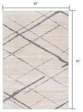 Gray Modern Abstract Pattern Runner Rug - 2’ x 10’