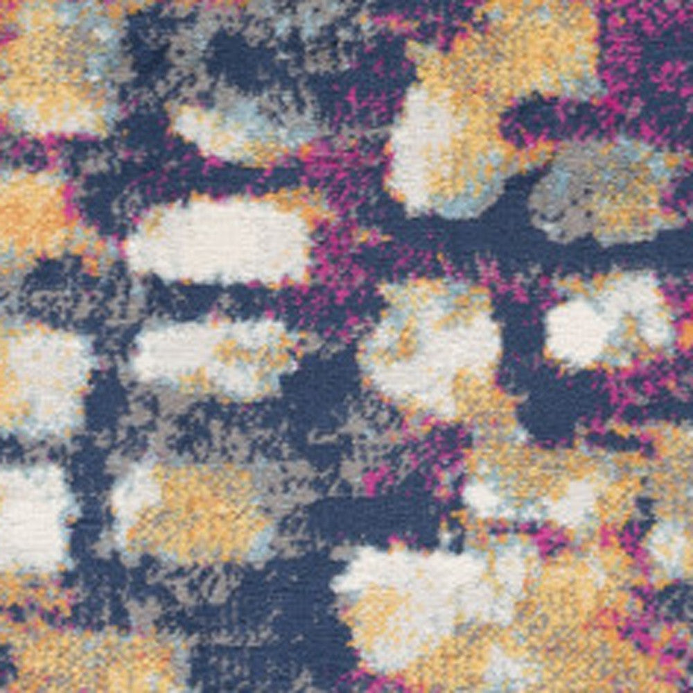 2’ X 4’ Multicolored Abstract Painting Area Rug