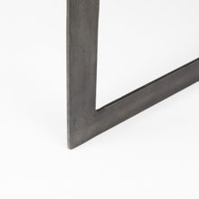 Dark Brown Wood And Metal Coffee Table