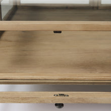 Rustic Natural Brown Shadowbox Coffee Table