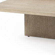 Cool Gray Brown Rectangular Wooden Coffee Table