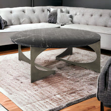 Contemporary Black Marble Coffee Table