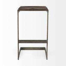 Warm Brown Cheeky Wood And Metal Bar Stool 30
