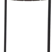 Dark Brown Woven Leather Bar Stool