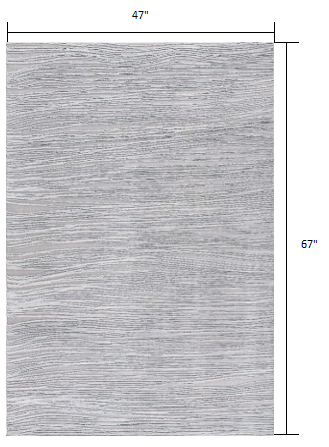 Blue Abstract Strokes Runner Rug - 2’ x 10’