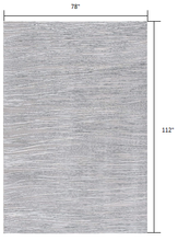 Blue Abstract Strokes Runner Rug - 2’ x 10’