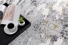 5’ X 8’ Gray Distressed Modern Abstract Area Rug