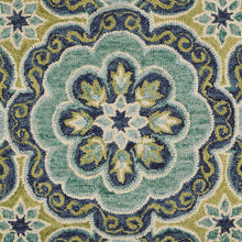 8’ X 10' Green Floral Artwork Area Rug