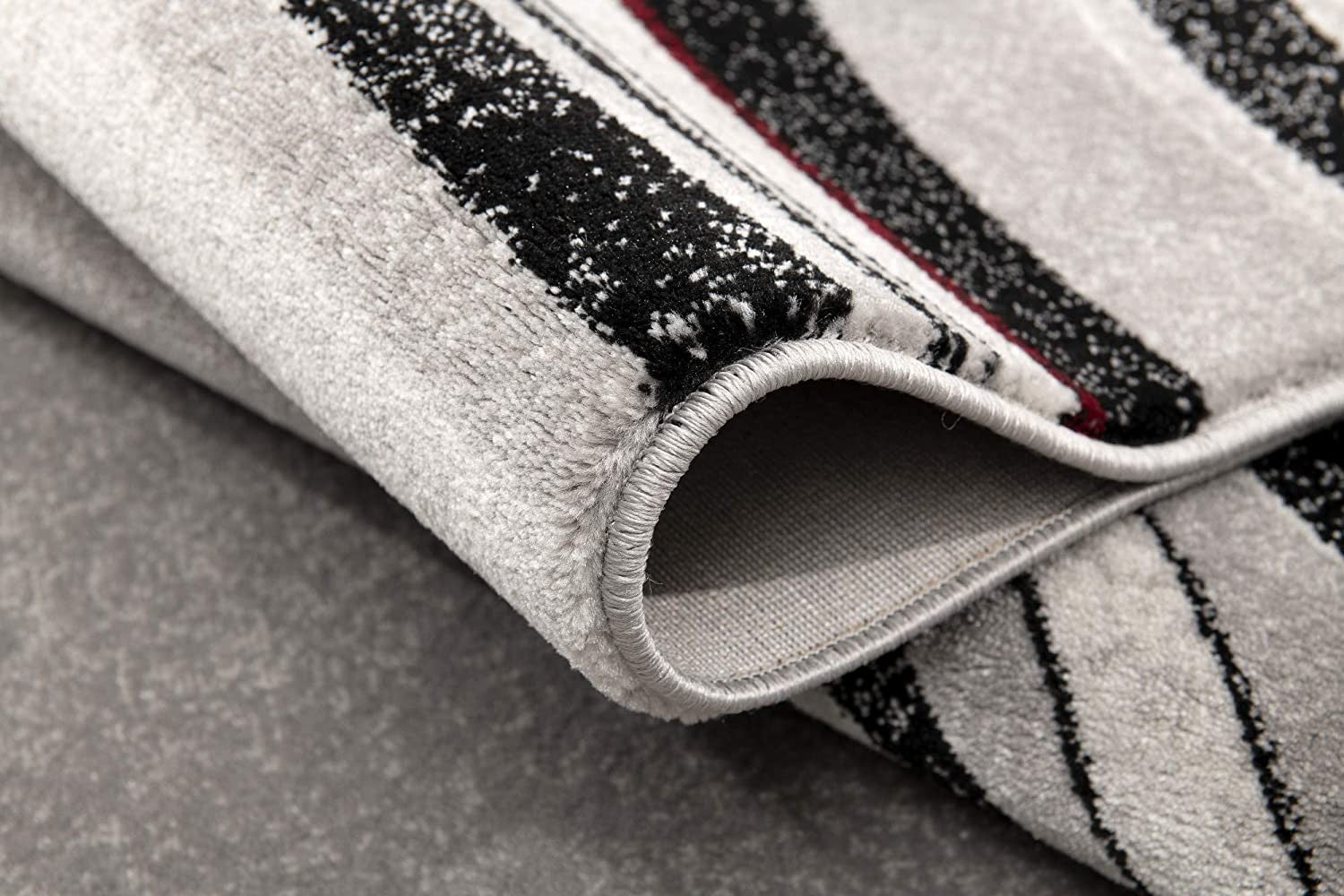 4’ X 6’ Gray Modern Geometric Area Rug