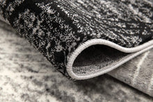 2’ X 4’ Gray Distressed Swirls Area Rug