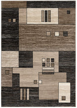 3’ X 10’ Beige And Brown Geometric Runner Rug