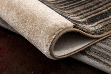 2’ X 10’ Brown Overlapped Blocks Runner Rug