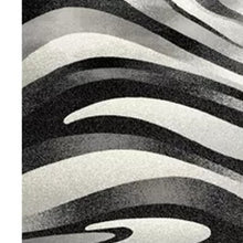 2’ X 10’ Black And Gray Abstract Marble Runner Rug