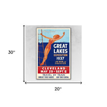 Great Lakes 1937 Vintage Travel Poster Wall Art - 24