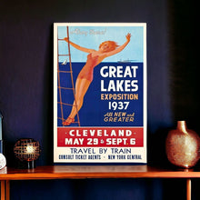 Great Lakes 1937 Vintage Travel Poster Wall Art - 24
