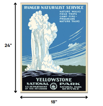 Yellowstone National Park c1938 Vintage Travel Poster Wall Art - 36