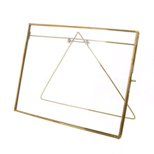 XL Gold Metal Horizontal Glass Frame