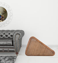 Set of Two Brown Wooden Nesting Tables