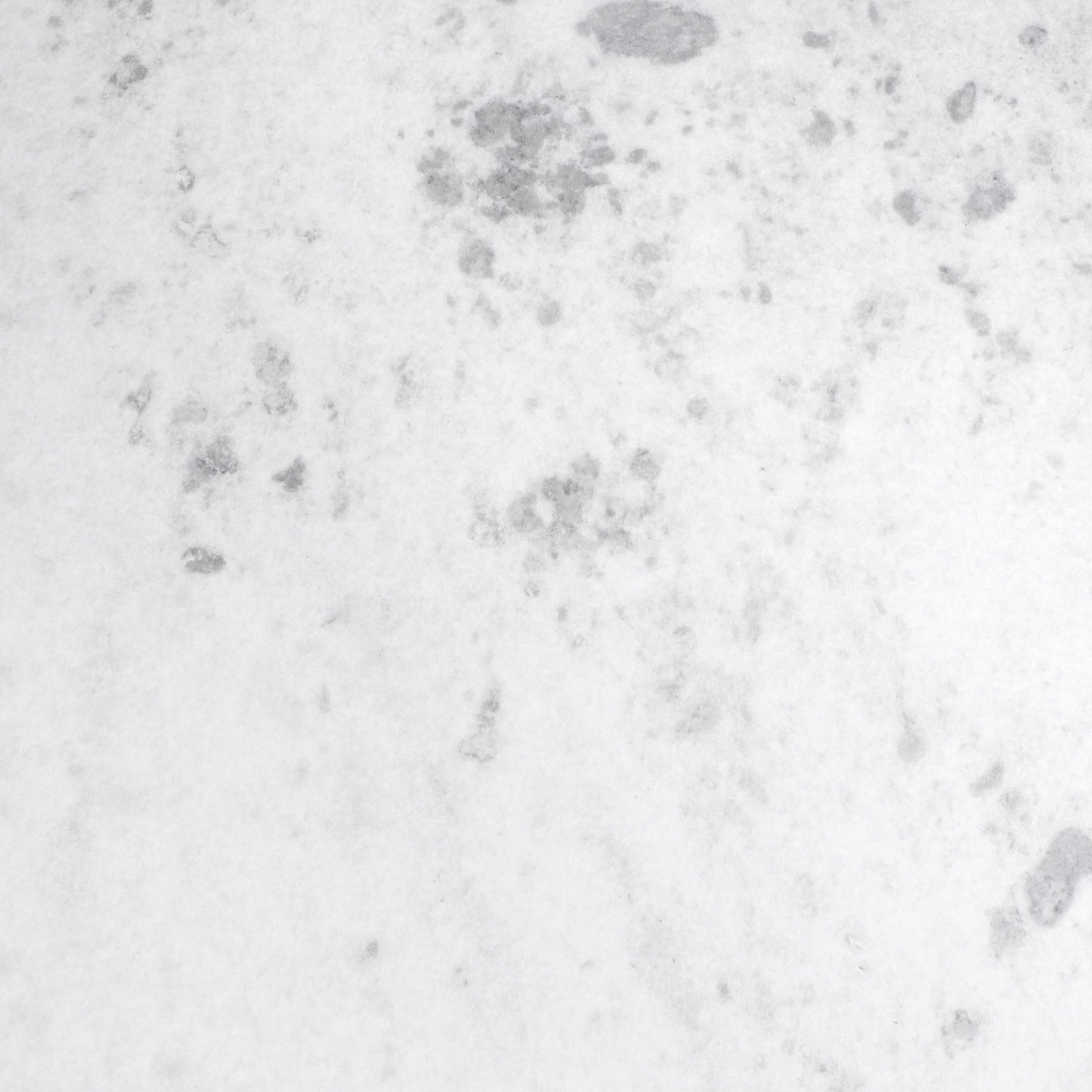 47" White Rounded Marble And Steel Dining Table