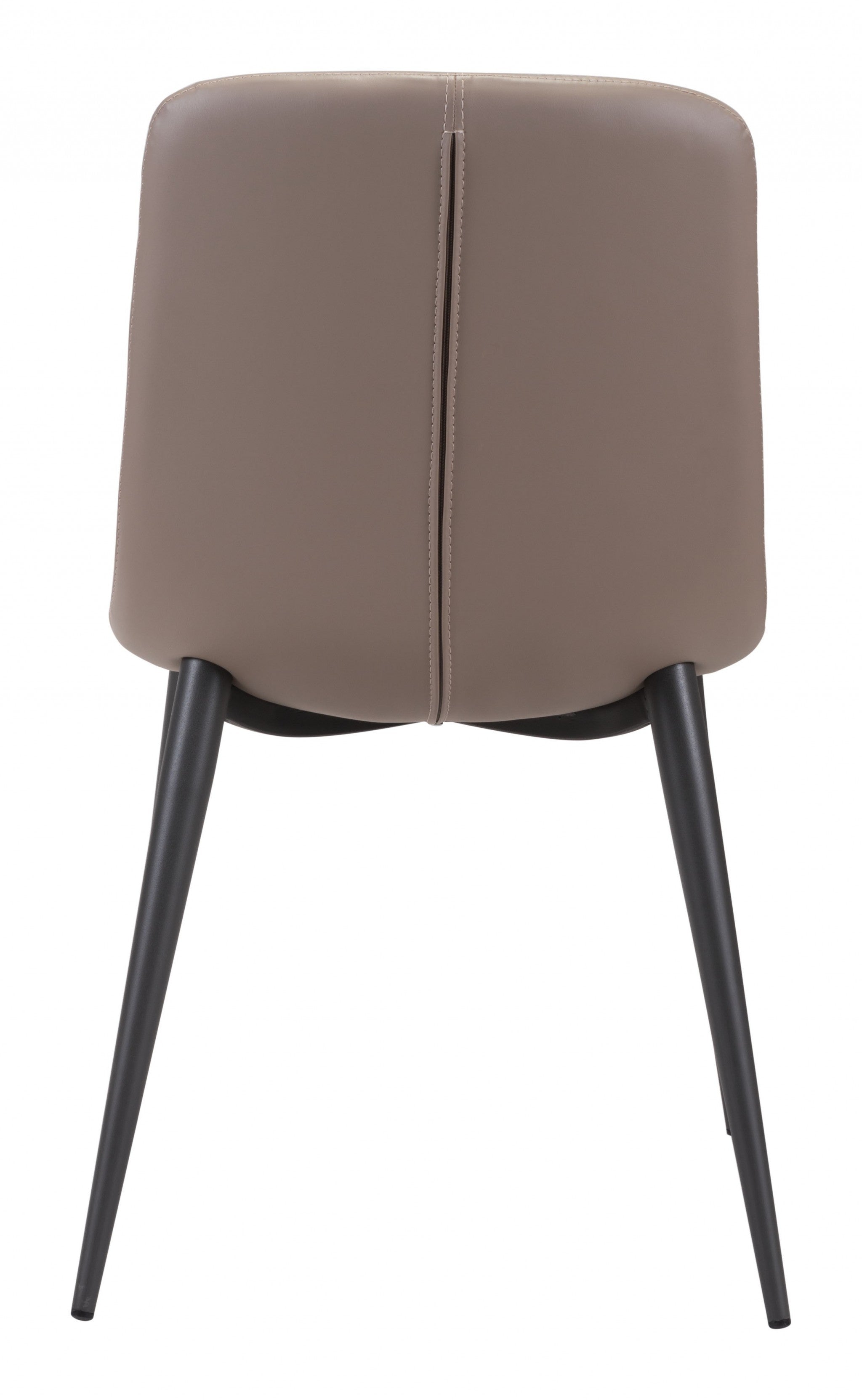 Set Of 2 Walnut Solid Back Dining Chairs