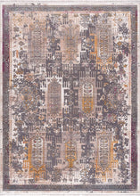 2’ x 10’ Gray Faded Tribal Motifs Runner Rug