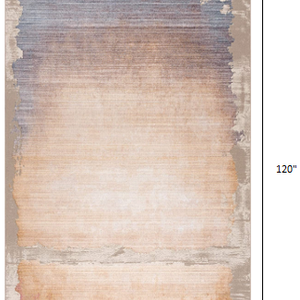 Beige Faded Sunset Runner Rug - 2’ x 10’