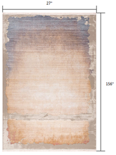 Beige Faded Sunset Runner Rug - 2’ x 10’