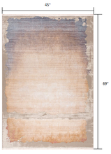 Beige Faded Sunset Runner Rug - 2’ x 10’