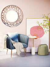 Gray and Gold Super Soft Vertical Channel Accent Club Chair