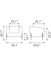 Gray and Gold Textural Upholstered Accent Armchair