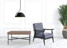 Gray Velvet And Black Arm Chair 32