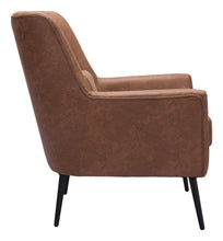 Brown Faux Leather And Gold Arm Chair 29