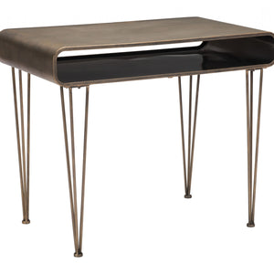 Modern Retro Gold Desk