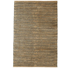 5’ x 8’ Gray and Natural Braided Striped Area Rug