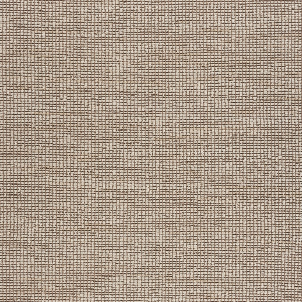 5’ x 8’ Tan and White Braid Border Area Rug