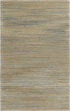 5’ x 8’ Tan and Blue Undertone Striated Area Rug